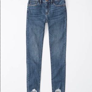 Abercrombie and Fitch Mid rise super skinny jeans